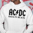 AcDcロックミュージックバンドバックブラックロゴ。 パーカー 面白い贈り物