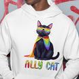 Ally Cat Lgbtゲイプライド月間2025レインボー平等権 パーカー 面白い贈り物