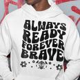Always Ready Forever Brave 消防士 消防士 パーカー 面白い贈り物