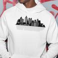 Atlanta Ga スカイライン 摩天楼 シティシルエット パーカー 面白い贈り物