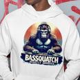 Bassquatch 音楽愛好家のためのサスカッチdjデザイン パーカー 面白い贈り物
