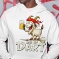 Bock Auf Dart ヤギとビールジョッキ 面白いダーツプレーヤー パーカー 面白い贈り物