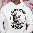 Bone-Chilling 本 スケルトン 読書 ブックワームブックラバーズ 長袖tシャツ パーカー 面白い贈り物