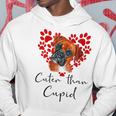 Boxer Dog Cuter Than Cupidalentines Day ボクサー犬 パーカー 面白い贈り物