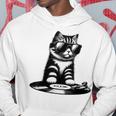 Cool Dj Cat ビニールレコード愛好家 パーカー 面白い贈り物