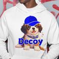 Decoy 愛犬 子犬 デコピン Decoy Kooikerhondje Puppy パーカー 面白い贈り物