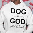 Dog Is Godpelled Backwards-面白い犬の言葉 パーカー 面白い贈り物
