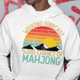 Weekend Forecast 麻雀シャツ 面白い レトロ 麻雀 長袖tシャツ パーカー 面白い贈り物