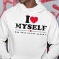I Love Myself I Heart Myself パーカー 面白い贈り物