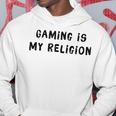 Gaming Is My Religion 面白いオタクゲームステートメント パーカー 面白い贈り物