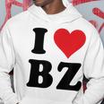 I Heart Bz イニシャル I Love BZ 姓 B Z パーカー 面白い贈り物