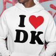 I Heart Dk Initials I Love DK First And Last Name D K パーカー 面白い贈り物