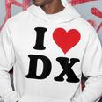 I Heart Dx Initials I Love DX First And Last Name D X パーカー 面白い贈り物