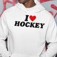 I Heart Hockey パーカー 面白い贈り物