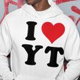 I Heart Yt Initials I Love YT First And Last Name Yパーカー 面白い贈り物