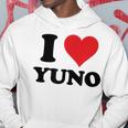 I Heart Yuno ファーストネーム I Love パーソナライズ パーカー 面白い贈り物