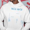 Hello World プログラマープログラミング言語コード 長袖tシャツ パーカー 面白い贈り物