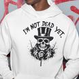 I'm Not Dead Yet Thekeleton Head パーカー 面白い贈り物
