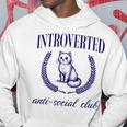 Introverted Antiocial Club 長袖tシャツ パーカー 面白い贈り物