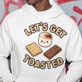 Kawaii'mores Let's Get Toast キュート 面白い キャンプ 駄洒落。 パーカー 面白い贈り物