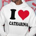I Love Catharina パーカー 面白い贈り物