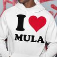 I Love Mula パーカー 面白い贈り物