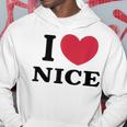 I Love Nice アイ・ラブ・ニース パーカー 面白い贈り物