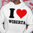 I Love Wiberta パーカー 面白い贈り物