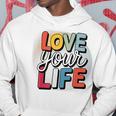 Love Your Life インスピレーション引用シャツ モチベーションアップ パーカー 面白い贈り物