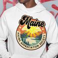 Maine Usa ハイキング ハイカー バックパッカー ハイキング 山 アウトドア 長袖tシャツ パーカー 面白い贈り物