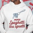 Máspaghetti Menos Upsetti Divertidos Amantes De La Pasta Sudadera Regalos divertidos