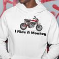I Ride A Monkey オートバイミニバイクまたはピットバイク パーカー 面白い贈り物