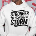 Stronger Than Thetorm Motivational Inspirational Positive パーカー 面白い贈り物