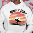 Sunseturf サーフボード ビンテージサーフィン サーファー用 パーカー 面白い贈り物