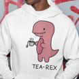 Tea Rex ユーモラスパン。 パーカー 面白い贈り物