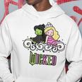 Wicked Elphaba & Glinda Together 遊び心のある漫画スタイル パーカー 面白い贈り物