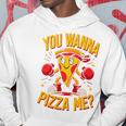 You Wanna Pizza Me 面白い ファイター ピザ愛好家 ファーストフード しゃれ 長袖tシャツ パーカー 面白い贈り物