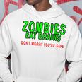 Zombies Eat Brains Don't Worry You'reafe パーカー 面白い贈り物