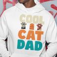 かっこいい猫お父さん面白い猫好きの男性 長袖tシャツ パーカー 面白い贈り物