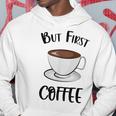 でもファーストコーヒーおもしろいコーヒー好きかわいい パーカー 面白い贈り物