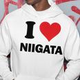 アイハート 新潟 日本 愛 日本土産 パーカー 面白い贈り物