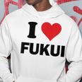 アイハート 福井 日本 愛 日本土産 パーカー 面白い贈り物