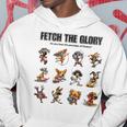 アスリート犬たちの挑戦 – Fetch The Glory パーカー 面白い贈り物