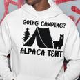 アルパカ キャンプ 恋人 テント キャンパー 行楽 キャンプ アルパカ 長袖tシャツ パーカー 面白い贈り物