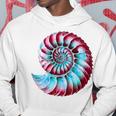 アンモナイトスパイラル貝殻 長袖tシャツ パーカー 面白い贈り物