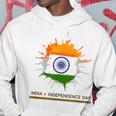 インド独立記念日 1947年8月15日 インド国旗 愛国心 パーカー 面白い贈り物