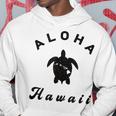 ウミガメ アロハ ハワイ Hi ハワイアンアイランド ホヌ ビンテージ クール パーカー 面白い贈り物