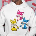 カワイイ・パンセクシュアル・プライド・フォックス 長袖tシャツ パーカー 面白い贈り物