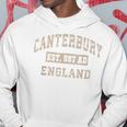 カンタベリー イングランド Uk Est Year Athletic Beige Distressed パーカー 面白い贈り物