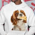 キャバリア・キング・チャールズ・スパニエル・チーズ・ドッグキャバリアー 長袖tシャツ パーカー 面白い贈り物